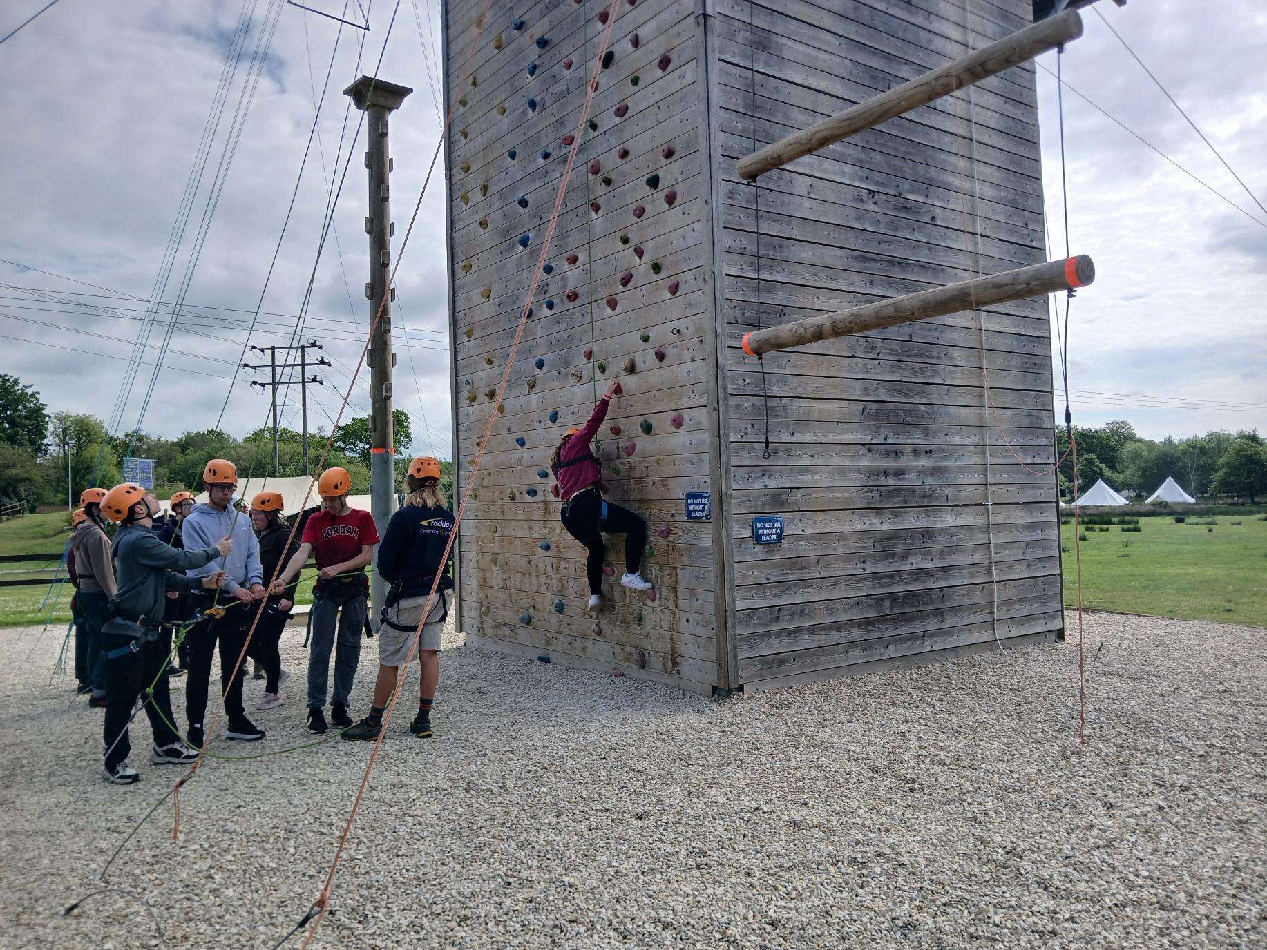 Supported Learning Students Residential Trip to Rockley Camp, Dorset.